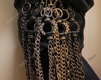 Wallet Chain: Gothic Biker Punk Y2K Style