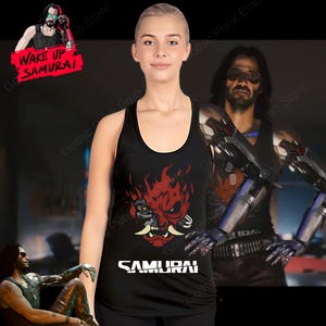Samurai Cyberpunk Tank Top - Etsy
