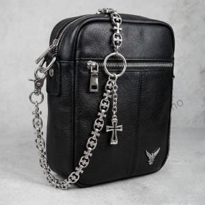 Gothic Cross Bag Charm Keychain & Zipper Charm