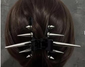 Goth Spike Hair Claw Clip
