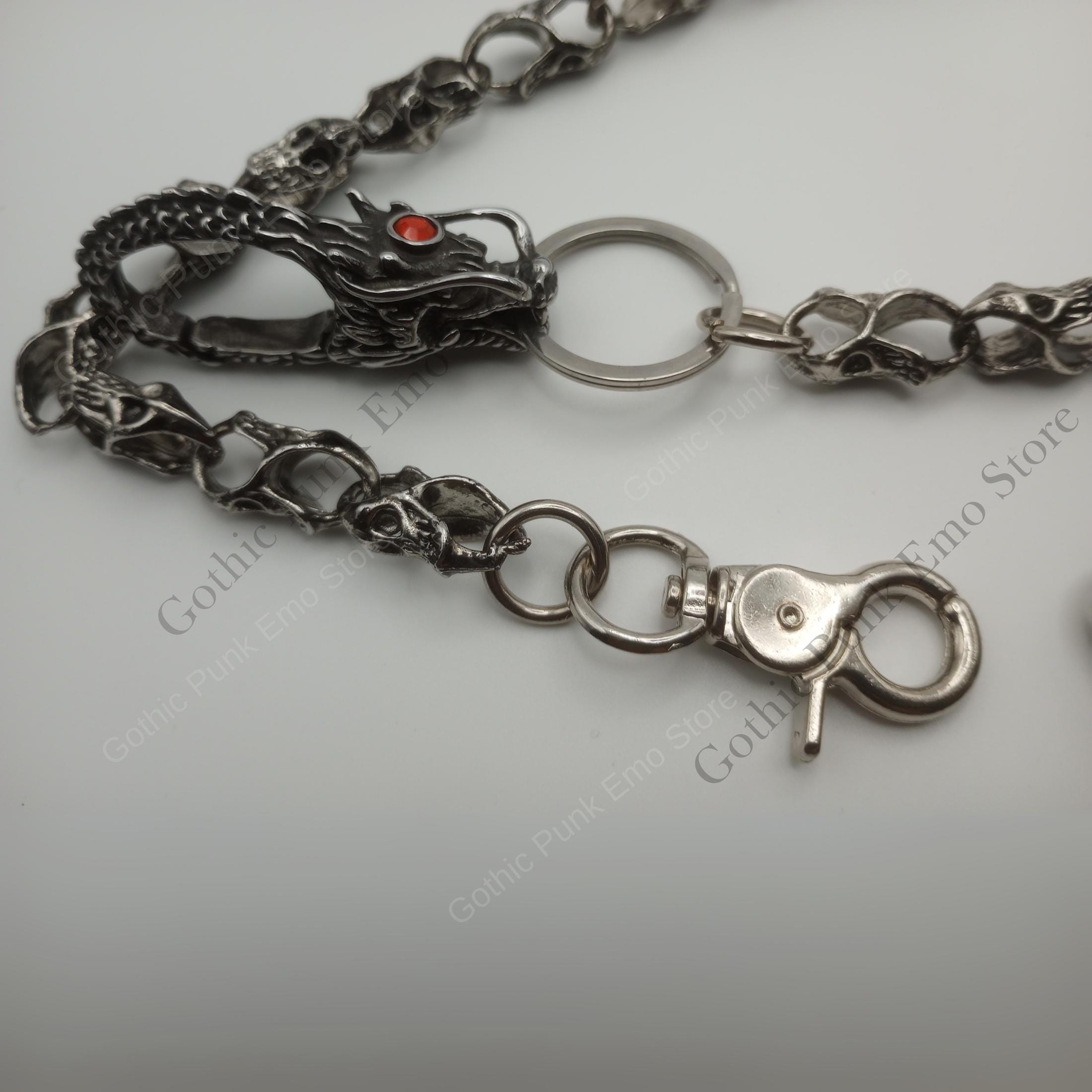 Gothic Skull Chain Belt: Edgy Punk Fashion Accessory - Etsy