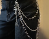 Cross Pants Chain: Punk Biker Wallet Chain - Alloy Streetwear - Etsy