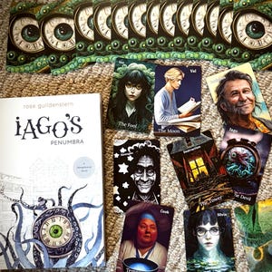BOOK and TAROT SET--Get &quot;Iago&#39;s Penumbra: A Metaphysical Novel&quot; with Iago&#39;s Penumbra Tarot Major Arcana Philosphy Cosmic Horror Shakespeare