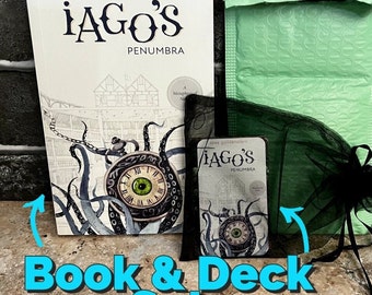 Iago's Penumbra Metaphysical Novel & Tarot Set: Signed Paperback, Major Arcana Deck
