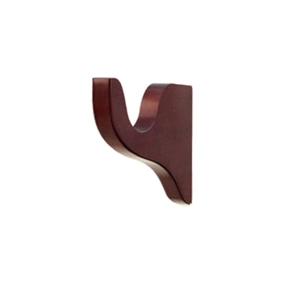 23 204 03 Mahogany Bracket Select Drapery Hardware Bracket 1 Etsy