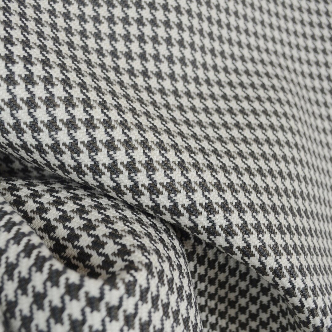 D2924 Houndstooth Charcoal Upholstery Fabric - Etsy
