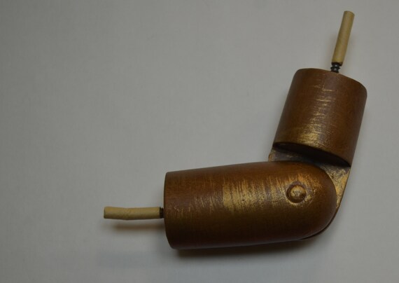 French Oak Gold Wash Hinged Corner Rod Antique Drapery Rod Co Etsy