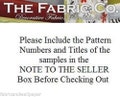 Fabric, Trim, Wallpaper, Borders Sample
