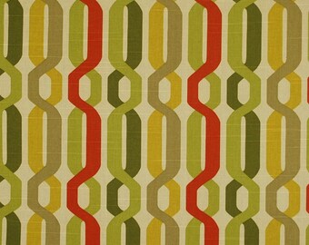 A New Twist Seaweed Green Trellis Fabric