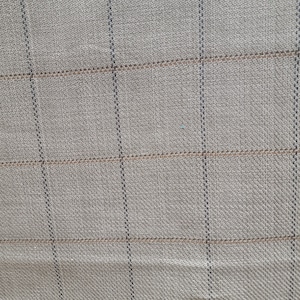 Frazier Gray Window Pane Plaid Roth Fabric