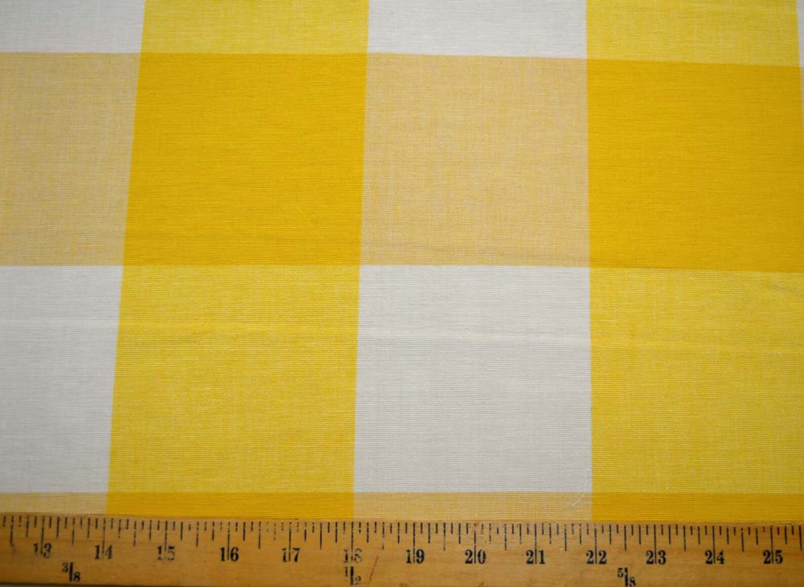 4 Yellow White Buffalo Check Fabric Etsy
