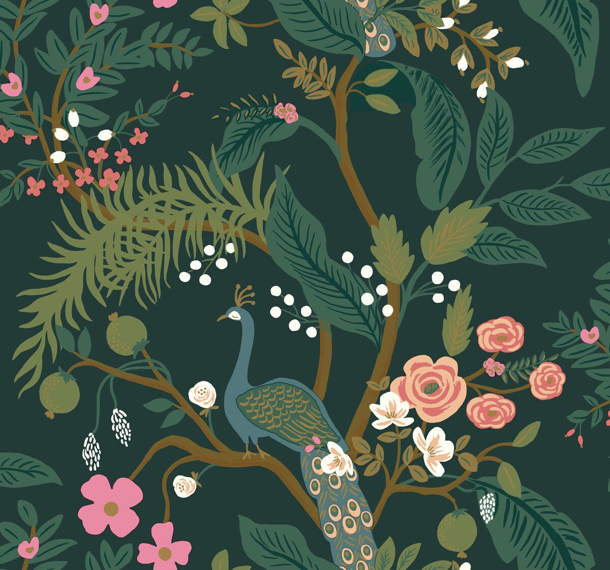RI5168 Rifle Paper Co Emerald Peacock Wallpaper - Etsy Hong Kong RI5168 Rifle Paper Co Emerald Peacock Wallpaper - Etsy Hong Kong