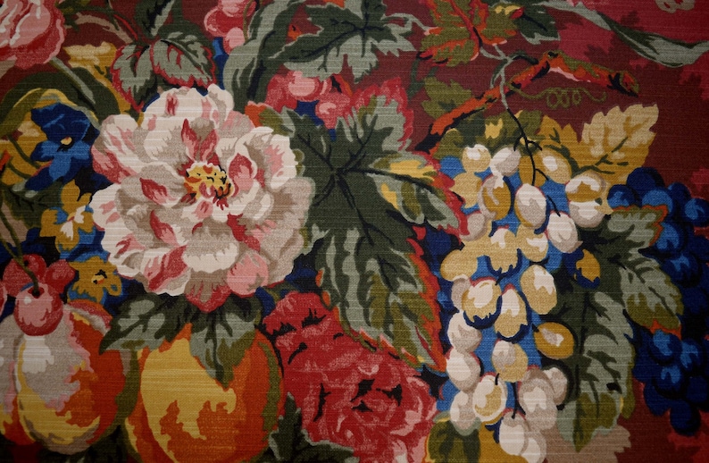 Queensland Crimson P Kaufmann Fabric Etsy