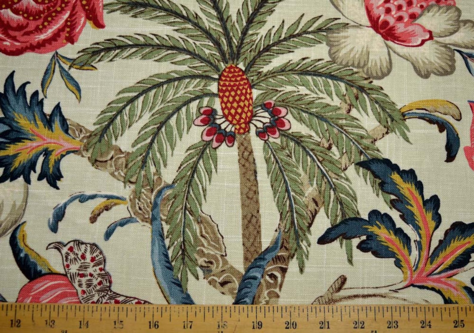 Exotic Curiosity Jewel Waverly Fabric Etsy