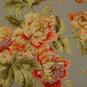 Fleuretta Slate Waverly Fabric