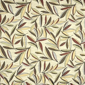 Garfield Redstone Tropical Leaf Floral Fabric
