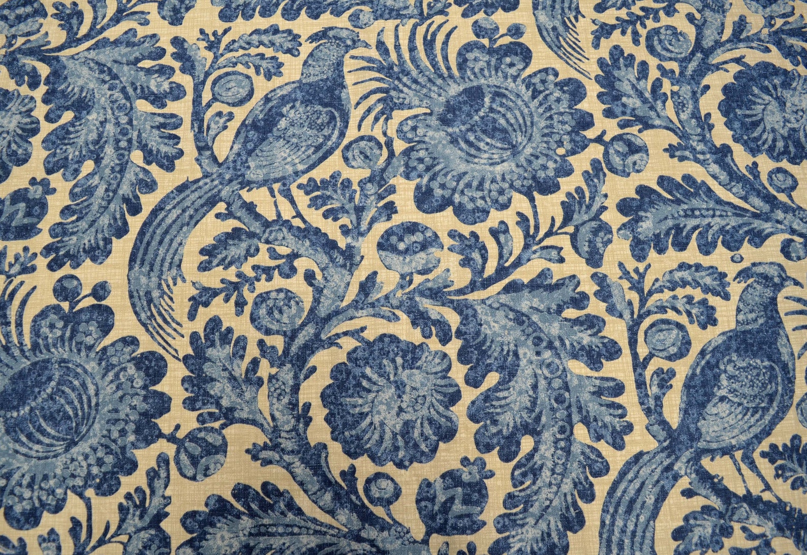 Tucker Resist Wedgewood Waverly Fabric Etsy