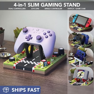 Kart Racing Controller Stand PS5 Controller Holder Switch Case Xbox Stand Joycon Holder Gamer Gift for Him Gaming Accessory Video Game Decor