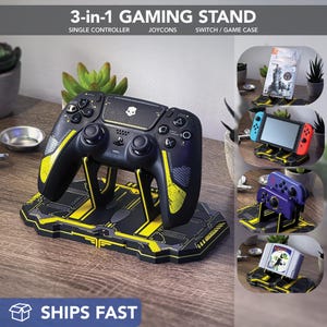 Support pour manette sur le thème Helldivers, manette PS5, support pour interrupteur, manette Xbox, joycon, cadeau pour joueur, idée cadeau, décoration de jeu vidéo