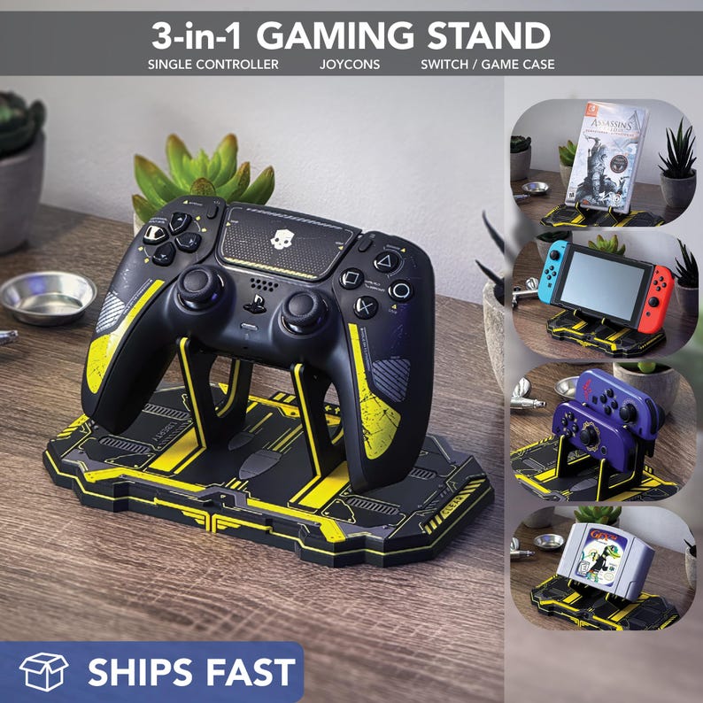 Helldivers Themed Controller Stand, PS5 Controller, Switch Holder, Xbox Controller, Joycon, Gamer Gift, Gift Idea, Video game decor 画像 1
