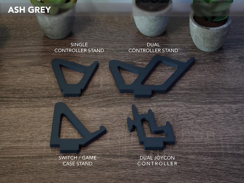 Interchangeable Controller / Console Stands, PS5, Xbox, Switch, Joycon | Fits TheDisplayBay Stands Ash Grey