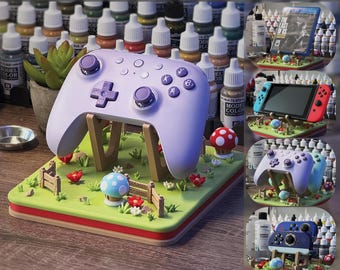 Controller Holder, PS5 Controller, Switch Case, Personalized Controller Stand, Gamer gift, Xbox Controller, Joycon, Video Game Decor
