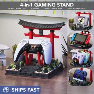Soporte para mando con forma de puerta Torii japonesa, mando de PS5, funda para Switch, mando de Xbox, Joy-Con, sintoísmo, regalo para gamers, Credo, santuario, Asesinos