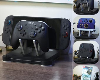 N64 Switch and Switch Pro Controller Display Stand, Joycons
