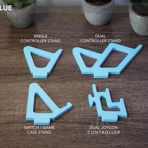 Interchangeable Controller / Console Stands, PS5, Xbox, Switch, Joycon | Fits TheDisplayBay Stands Ice Blue