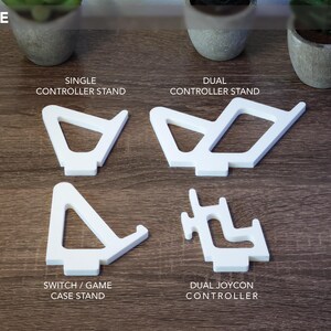 Interchangeable Controller / Console Stands, PS5, Xbox, Switch, Joycon | Fits TheDisplayBay Stands White