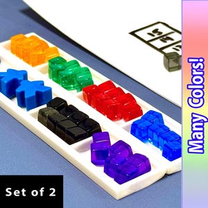 Umweltfreundliche PLA-Tokenhalter - kompakte Münz- und Spielsteinhalter für Brettspiele
