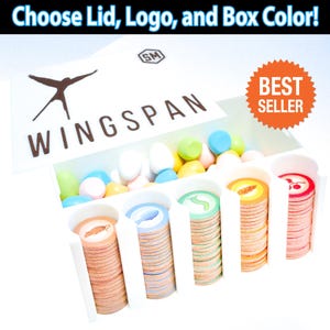 Organizador de juegos Wingspan: Almacenamiento compacto de huevos y fichas con tapa decorativa