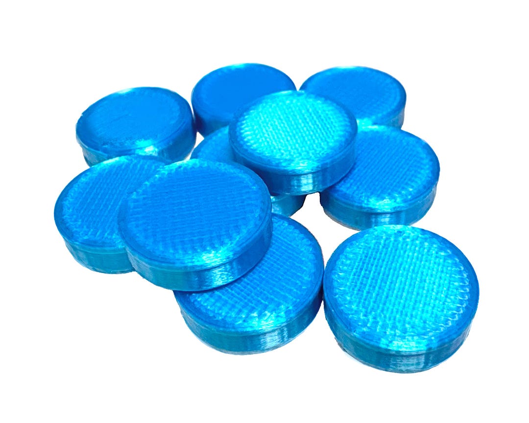 Chillspine Blue Game Tokens: Silk Finish Counters for Tabletop Rpgs - Etsy