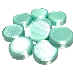 Fichas de juego de seda azul Frostpetal: fichas ecológicas para juegos de mesa