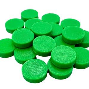 Stormleaf Green Game Tokens – Pieces for Tabletop Adventures