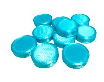 Skyquell Blue Board Game Tokens: Silk-Finish Gaming Markers for Tabletop & RPG Play