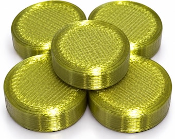 Gildleaf Green Silk Board Game Tokens: Markers for Tabletop Games