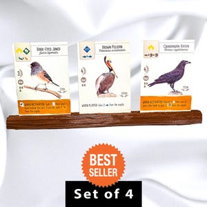 Wingspan Card Stand Set – 4-Pack Log Holders for Board Game Organization