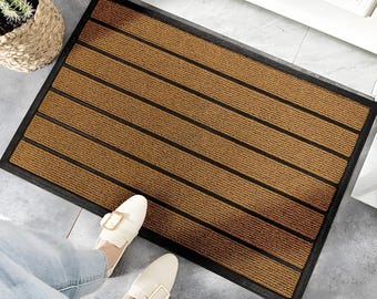 Durable Faux Coir Door mat: Non-Slip,Weatherproof, Easy to Clean ,All Weather welcome mat