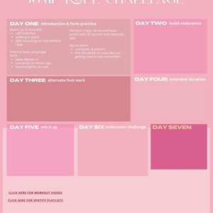 7-day Jump Rope Fitness Challenge | Workout Program+ Follow-along ...