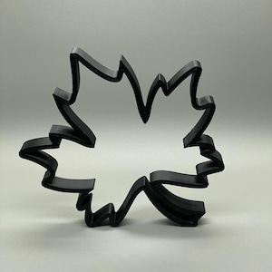 Peut inclure: Un emporte-pièce en forme de feuille d'érable en plastique noir.