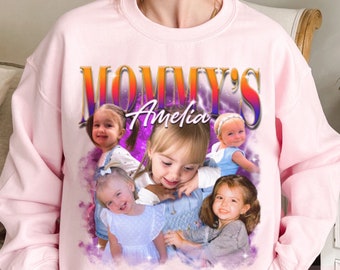 Custom Mom Shirt, Retro 90s Bootleg Shirt, Personalized Photo Shirt, Mommy Bootleg Vintage, Gifts For Mom, Bootleg Rap Tee, Mothers Day Gift