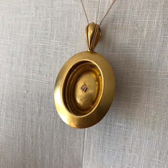 Antique Gold Pendant / 1800s Large Gold and Turquoise Pendant - Etsy