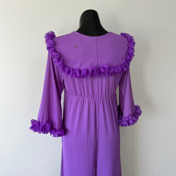 Purple Vintage Jumpsuit / Home Loungewear / One P… - image 9