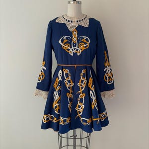 blue irish dance solo dress Janey Denim Romper main image 1