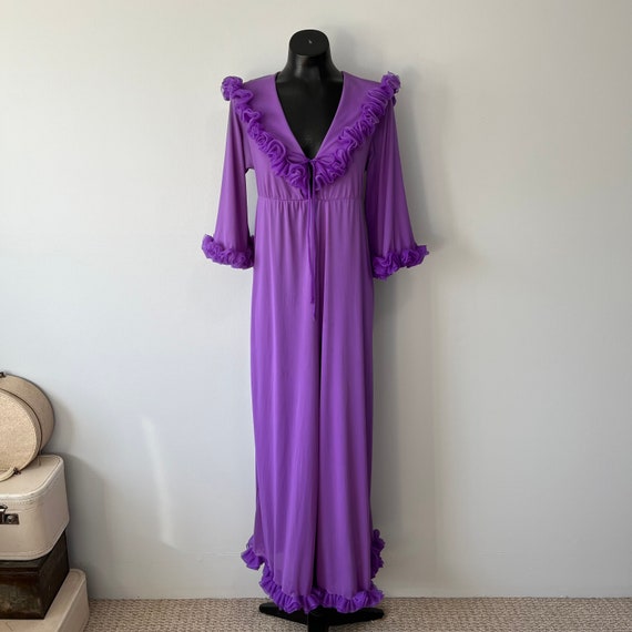 Purple Vintage Jumpsuit / Home Loungewear / One P… - image 2
