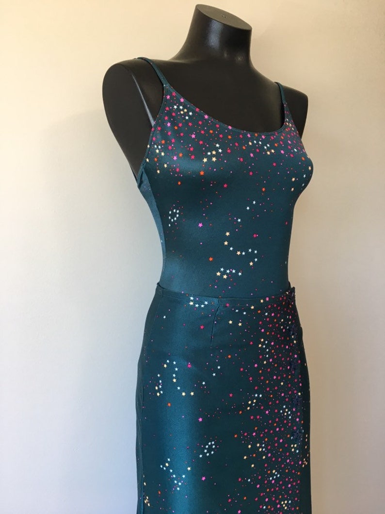 Vintage 80s DANSKIN Swimsuit or Sports Wear Bodysuit One Piece with Matching Skirt Spandex Skirt Vintage Onesie Festival Wear