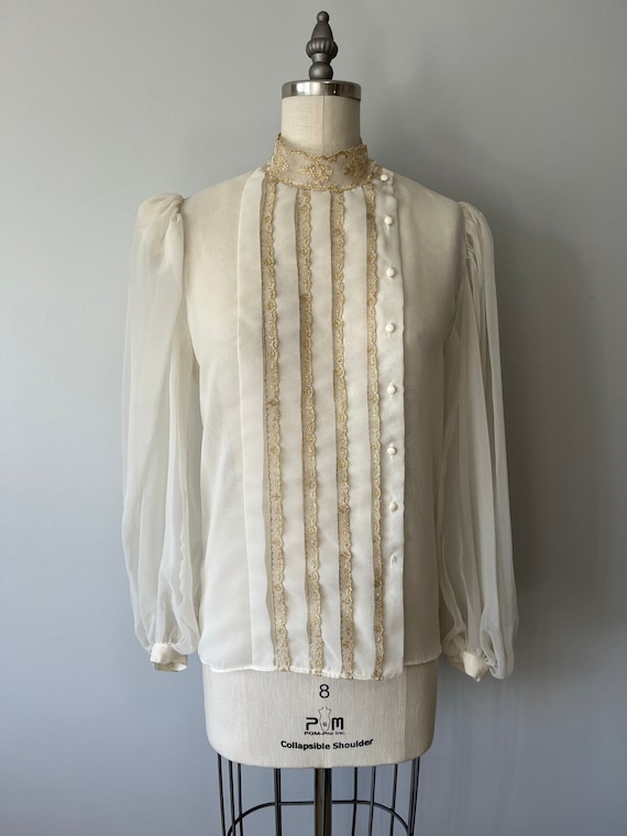 Dressy cream blouse hotsell
