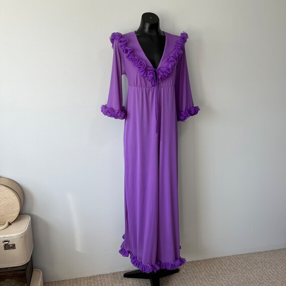 Purple Vintage Jumpsuit / Home Loungewear / One P… - image 3