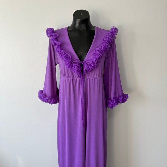 Purple Vintage Jumpsuit / Home Loungewear / One P… - image 1